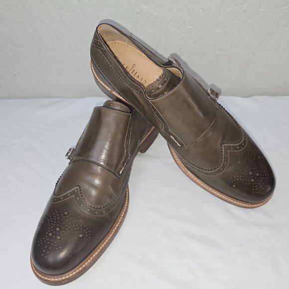 Cole Haan Cambridge Double Monk Strap Clay LeatherOxfords 12 M Made in Italy - Picture 11 of 11